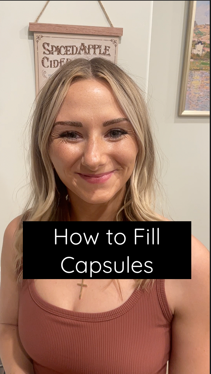 how to fill capsules